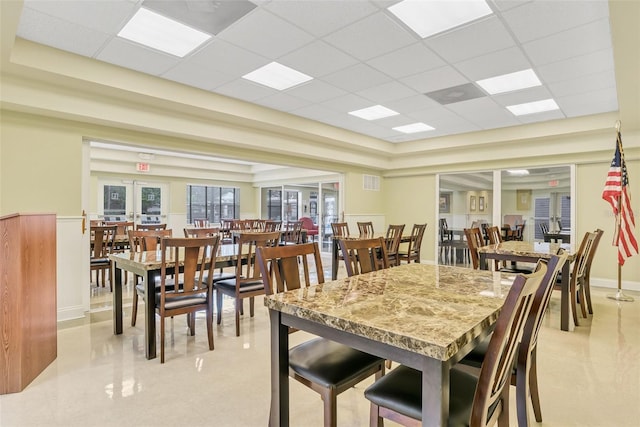 4215 Maplehurst Way, Spring Hill, FL 34609 - dining area featuring a drop ceiling