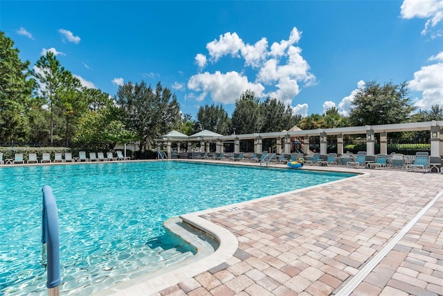 4215 Maplehurst Way, Spring Hill, FL 34609 - community pool featuring a patio