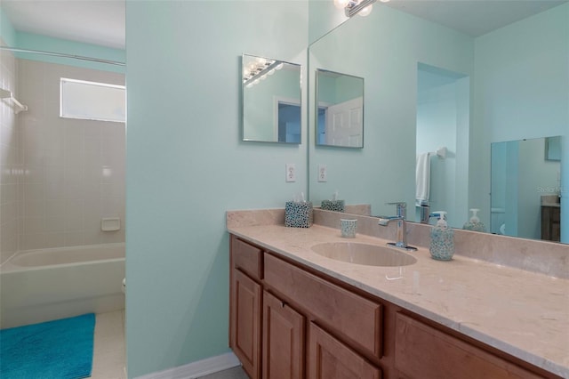 4215 Maplehurst Way, Spring Hill, FL 34609 - full bathroom with vanity and shower / washtub combination