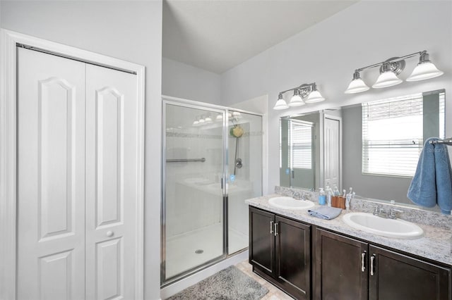 7523 Tangle Brook Blvd, Gibsonton, FL 33534 - full bath with a stall shower and double vanity