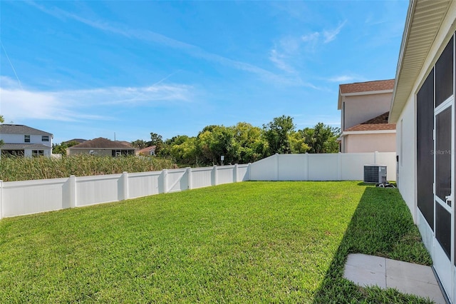 7523 Tangle Brook Blvd, Gibsonton, FL 33534 - view of yard featuring central air condition unit