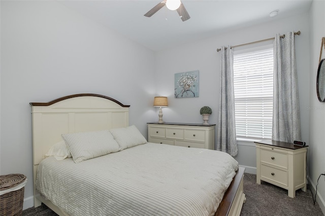 3051 Francoa Dr, Odessa, FL 33556 - carpeted bedroom with baseboards and a ceiling fan