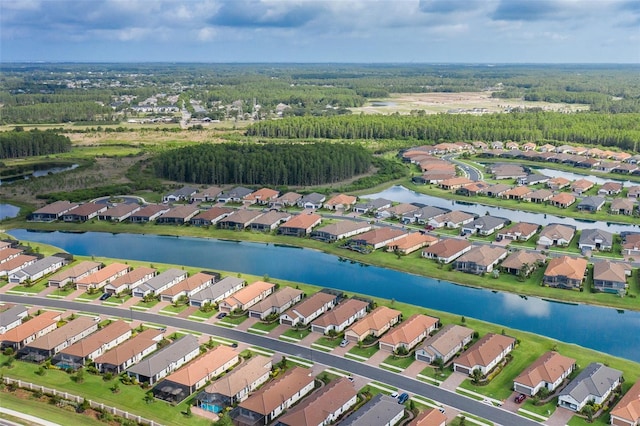 3051 Francoa Dr, Odessa, FL 33556 - aerial view of property's location with nearby suburban area and a large body of water