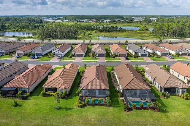 3051 Francoa Dr, Odessa, FL 33556 - aerial perspective of suburban area with a large body of water