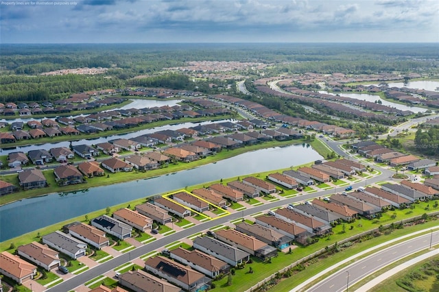 3051 Francoa Dr, Odessa, FL 33556 - aerial view of property's location featuring nearby suburban area and a large body of water