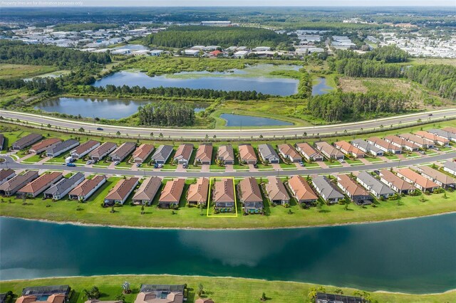 3051 Francoa Dr, Odessa, FL 33556 - aerial view of property's location featuring a nearby body of water and nearby suburban area