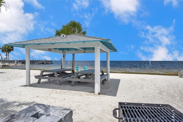 4468 Rudder Way, New Port Richey, FL 34652 - view of community featuring view of water and beach and a gazebo