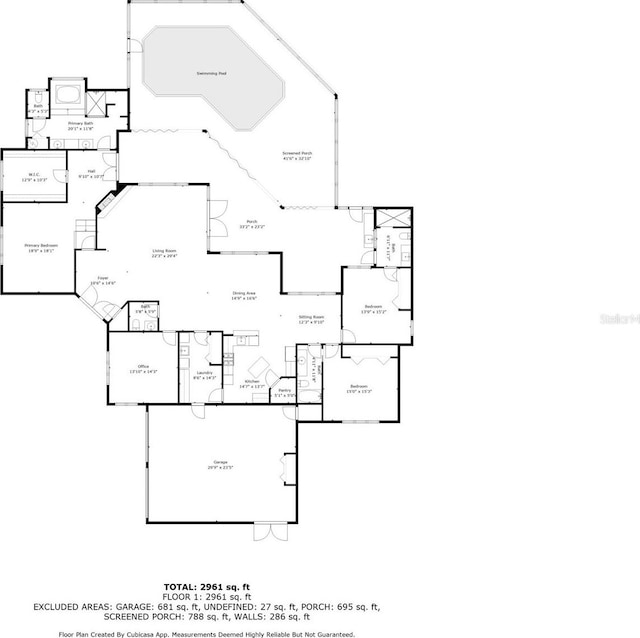 10044 Twelve Oaks Ct, Weeki Wachee, FL 34613 - floor plan / room layout