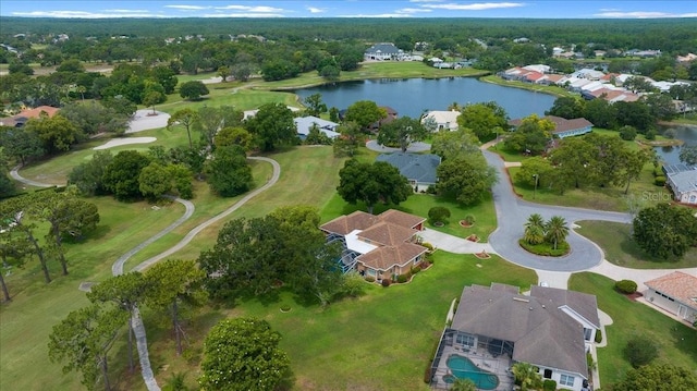 10044 Twelve Oaks Ct, Weeki Wachee, FL 34613 - aerial view of property and surrounding area featuring a large body of water, nearby suburban area, and a local golf course