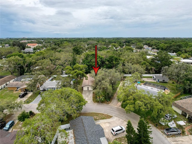 7119 Lenape Cir, New Port Richey, FL 34653 - aerial overview of property's location featuring a forest