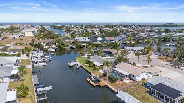 1024 Spindle Palm Way, Apollo Beach, FL 33572 - aerial view of residential area featuring a nearby body of water