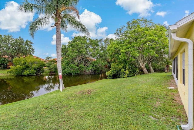 4125 Mc Clung Dr, New Port Richey, FL 34653 - view of grassy yard featuring a water view