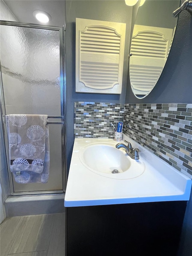 7534 Briarwood Dr, Port Richey, FL 34668 - full bathroom with a shower stall and vanity