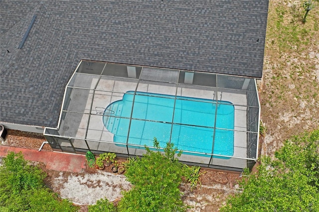 128 Oak Lake Dr, Spring Hill, FL 34608 - aerial view of a pool area