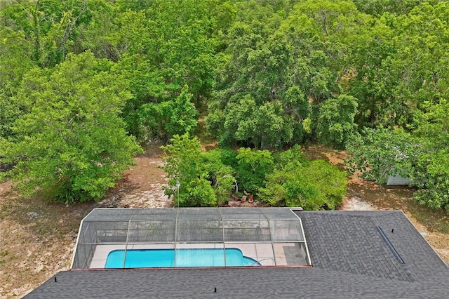 128 Oak Lake Dr, Spring Hill, FL 34608 - drone / aerial view of a pool area