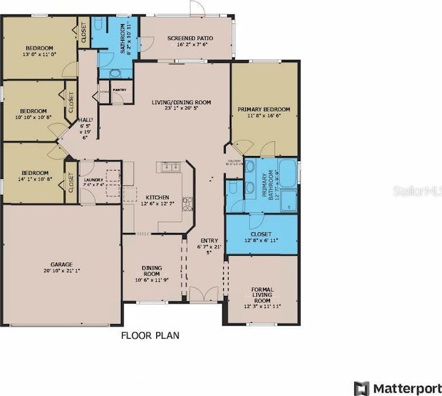 22316 Red Jacket Ln, Land O Lakes, FL 34639 - property floor plan