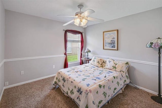 22316 Red Jacket Ln, Land O Lakes, FL 34639 - carpeted bedroom featuring baseboards and ceiling fan