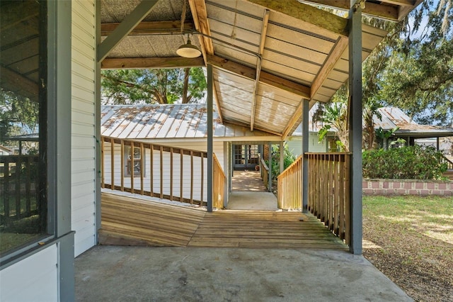 10844 W Yulee Dr, Homosassa, FL 34448 - view of wooden terrace