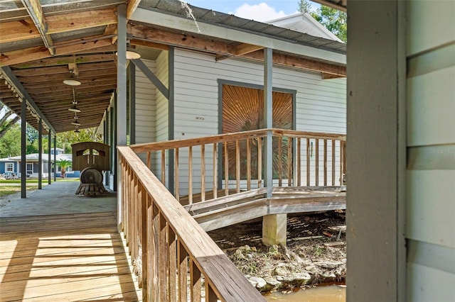 10844 W Yulee Dr, Homosassa, FL 34448 - view of wooden terrace