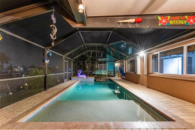 6601 Nautical Isle, Hudson, FL 34667 - swimming pool with a lanai and a patio area
