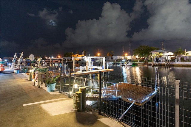 6601 Nautical Isle, Hudson, FL 34667 - dock area featuring a water view and boat lift