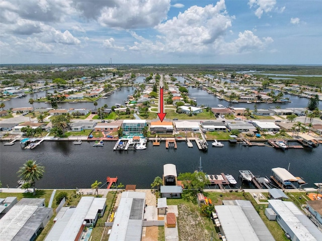 6601 Nautical Isle, Hudson, FL 34667 - aerial perspective of suburban area featuring a nearby body of water