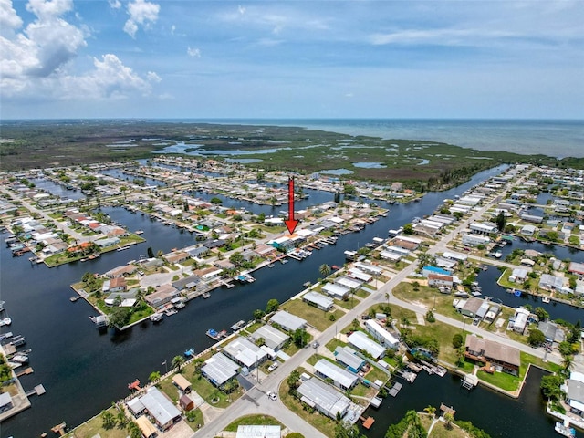 6601 Nautical Isle, Hudson, FL 34667 - aerial view of property and surrounding area with a nearby body of water