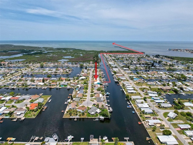 6601 Nautical Isle, Hudson, FL 34667 - aerial view of property's location with a nearby body of water and nearby suburban area
