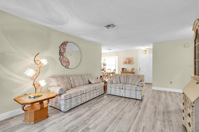 4841 Wakefield Ct Unit 4841, New Port Richey, FL 34655 - living room with light wood finished floors, a textured ceiling, and baseboards