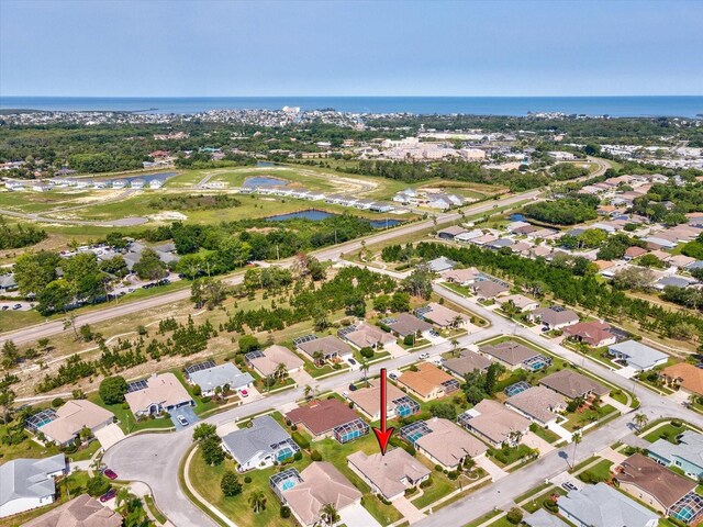 13922 Talmage Loop, Hudson, FL 34667 - aerial view of property and surrounding area with a nearby body of water and nearby suburban area