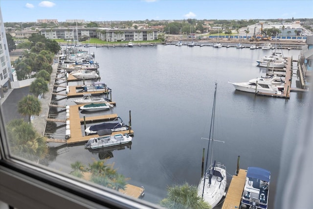 4939 Floramar Ter Unit 611, New Port Richey, FL 34652 - water view with a dock and numerous boat docks