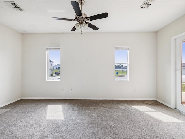 4266 High Ridge Ave, Spring Hill, FL 34609 - carpeted empty room with a ceiling fan and baseboards
