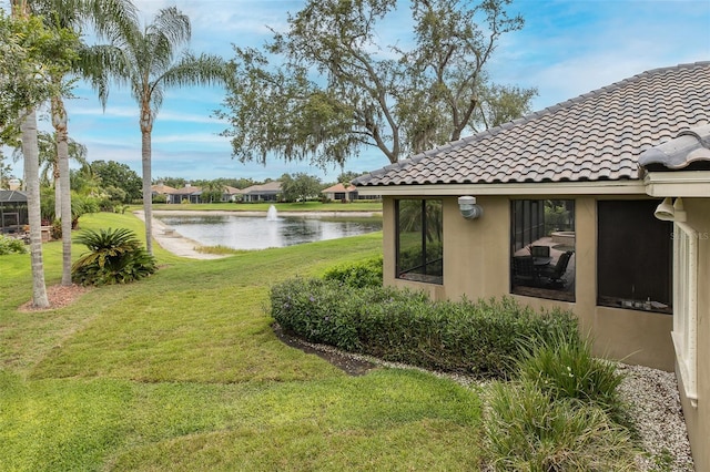 10531 Pontofino Cir, Trinity, FL 34655 - view of grassy yard featuring a water view