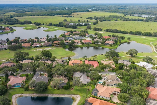 10531 Pontofino Cir, Trinity, FL 34655 - aerial view of residential area with a large body of water and a golf course