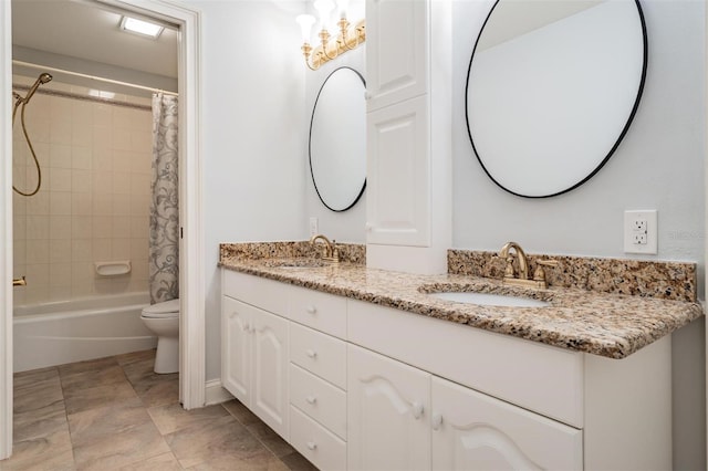 2880 Chelsea Pl N, Clearwater, FL 33759 - full bathroom with double vanity and shower / tub combo