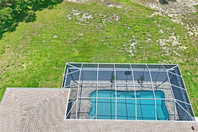 10250 Locker Dr, Spring Hill, FL 34608 - drone / aerial view of a pool area