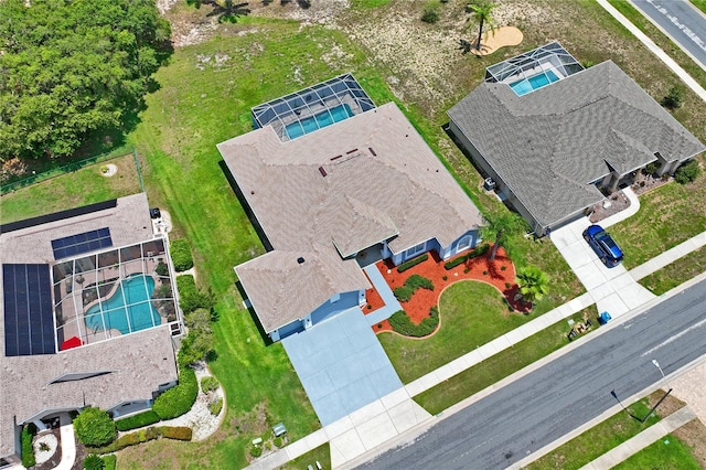 10250 Locker Dr, Spring Hill, FL 34608 - bird's eye view of a pool area