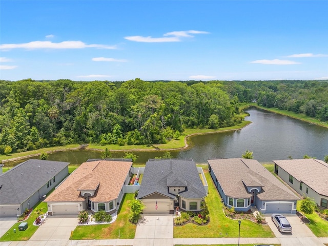 11579 Weaver Hollow Rd, New Port Richey, FL 34654 - bird's eye view of a heavily wooded area and a large body of water