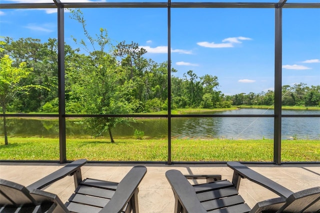 11579 Weaver Hollow Rd, New Port Richey, FL 34654 - sunroom / solarium with a water view