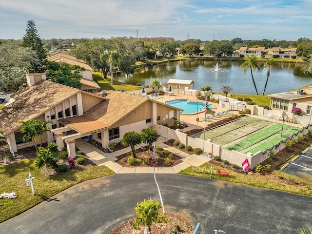 3832 Sailmaker Ln Unit 3832, Holiday, FL 34691 - drone / aerial view of a large body of water and a pool area