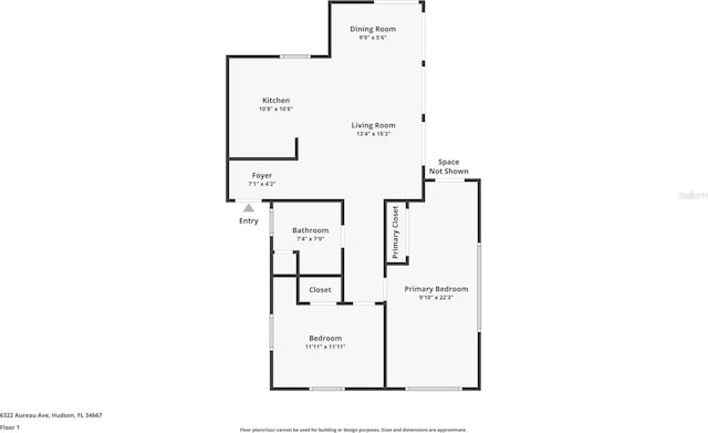 6322 Aureau Ave, Hudson, FL 34667 - room layout