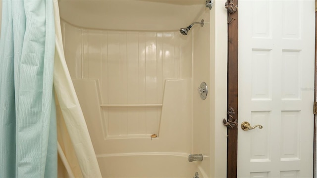 6322 Aureau Ave, Hudson, FL 34667 - full bath with shower / bath combination with curtain