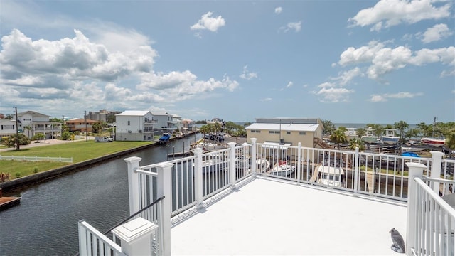 6322 Aureau Ave, Hudson, FL 34667 - balcony featuring a water view