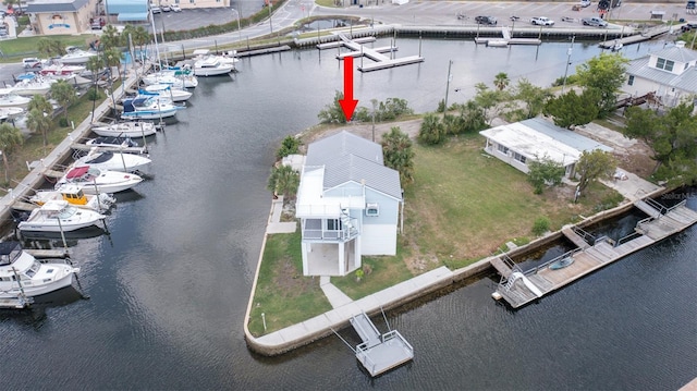 6322 Aureau Ave, Hudson, FL 34667 - aerial view of a nearby body of water and a marina