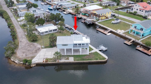 6322 Aureau Ave, Hudson, FL 34667 - aerial perspective of suburban area with a large body of water