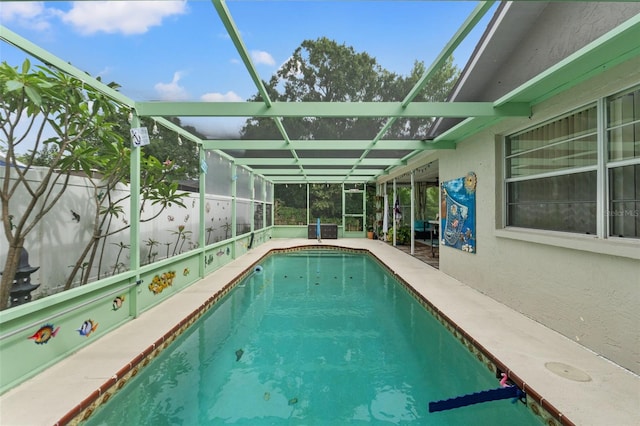 4350 Sawgrass Blvd, New Port Richey, FL 34653 - outdoor pool featuring a lanai and a patio