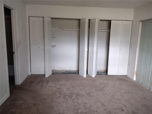 11715 Boynton Ln Unit 74B, New Port Richey, FL 34654 - unfurnished bedroom featuring multiple closets and carpet