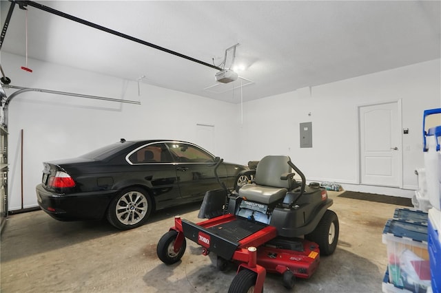 8518 Quail Hollow Blvd, Wesley Chapel, FL 33544 - garage with electric panel and a garage door opener