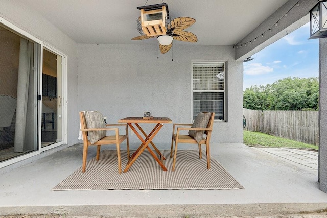 8335 Crescent Moon Dr, New Port Richey, FL 34655 - view of patio / terrace with a ceiling fan