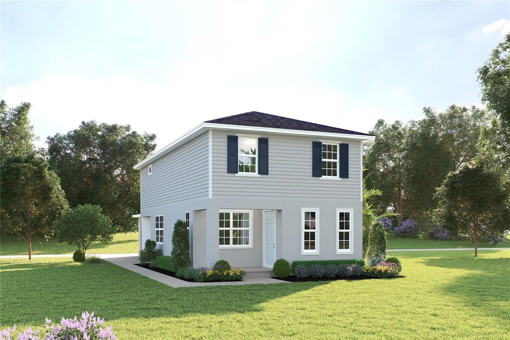 3737 Isle Royal Pl, Apopka, FL 32712 - view of front of home featuring a front lawn